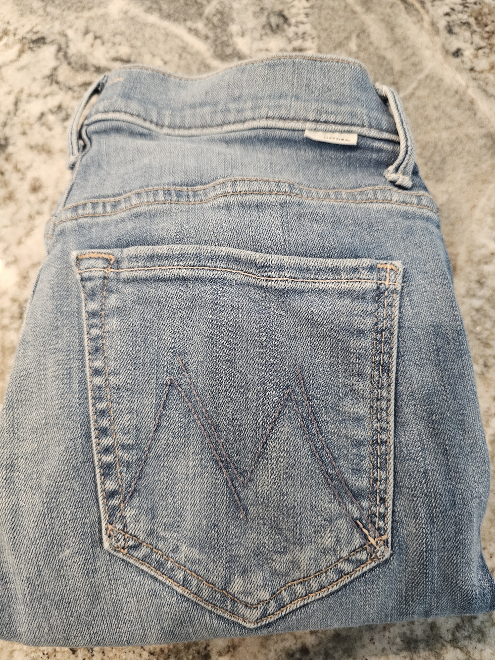 MOTHER  Light kitty Racer Stunner Zip Ankle Step Fray size 26